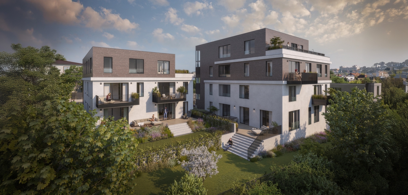 🎥 Podívejte se na video současné výstavby rezidenčního projektu Viladomy Voborského v Praze 12 – Modřany