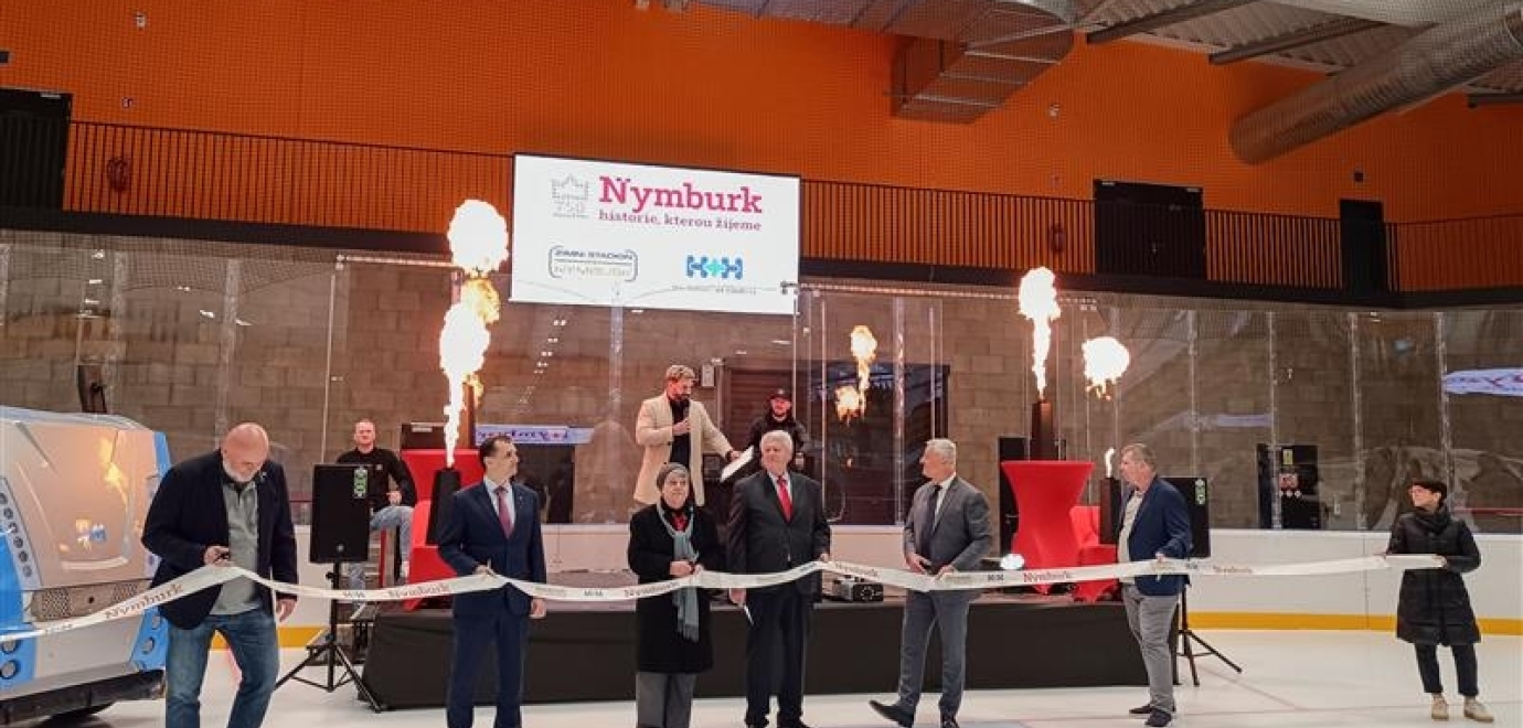 Nový zimní stadion v Nymburce byl otevřen. Na projektu jsme zajišťovali projektové řízení